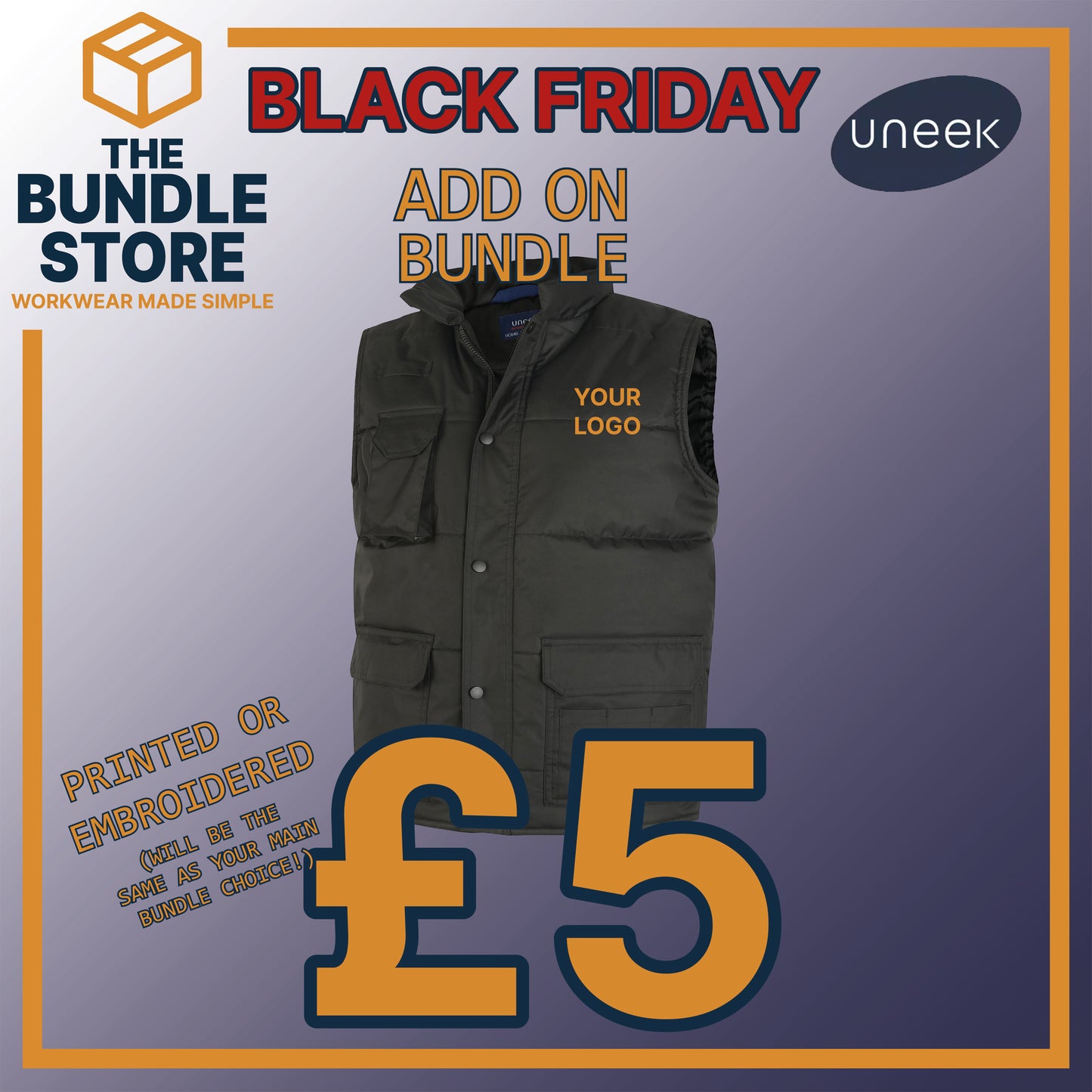 BF Add On - 1 x UC640 Bodywarmer for £5!