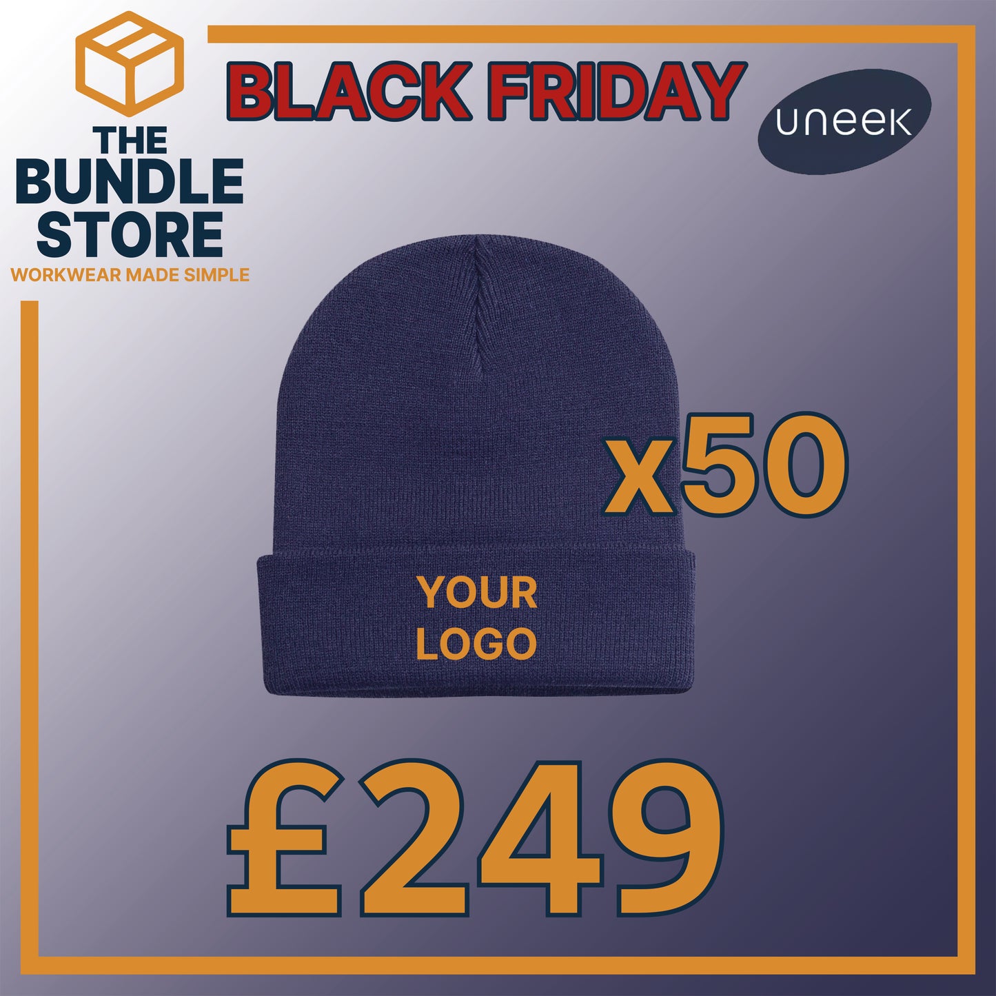 BF Deal - 50 Uneek UC410 Heavyweight Beanies for £249!