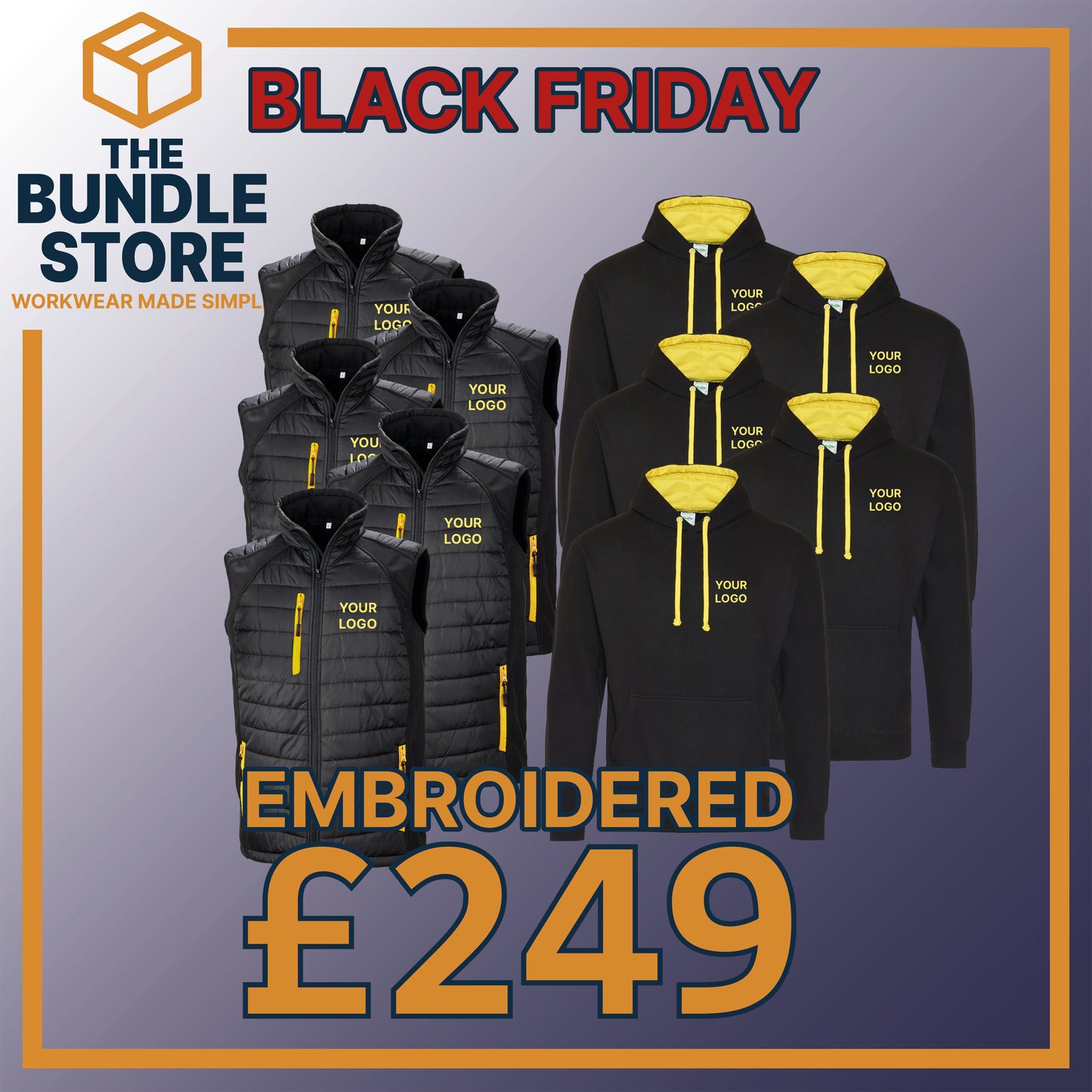 BF Deal - Black Friday Bundle – Contrast Hoodie & Bodywarmer - £249.99