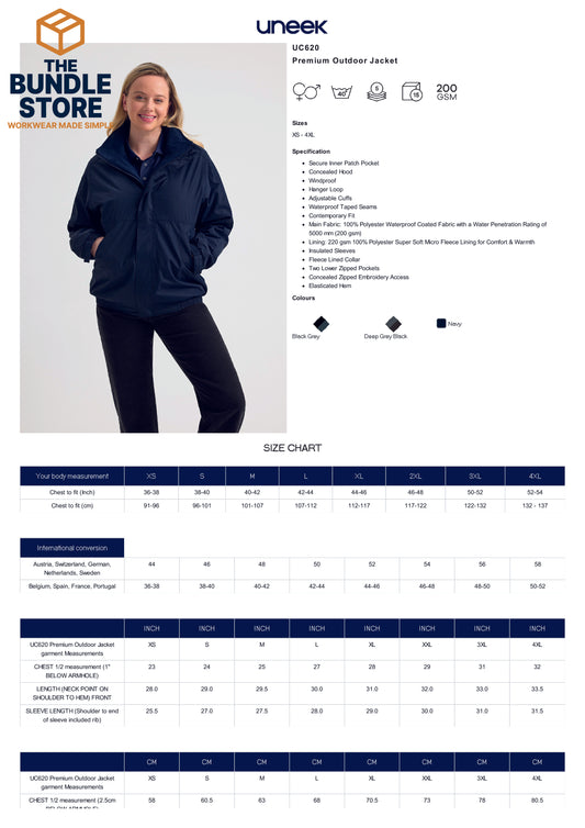 Add On - 1 x UC620 Premium Outdoor Jacket