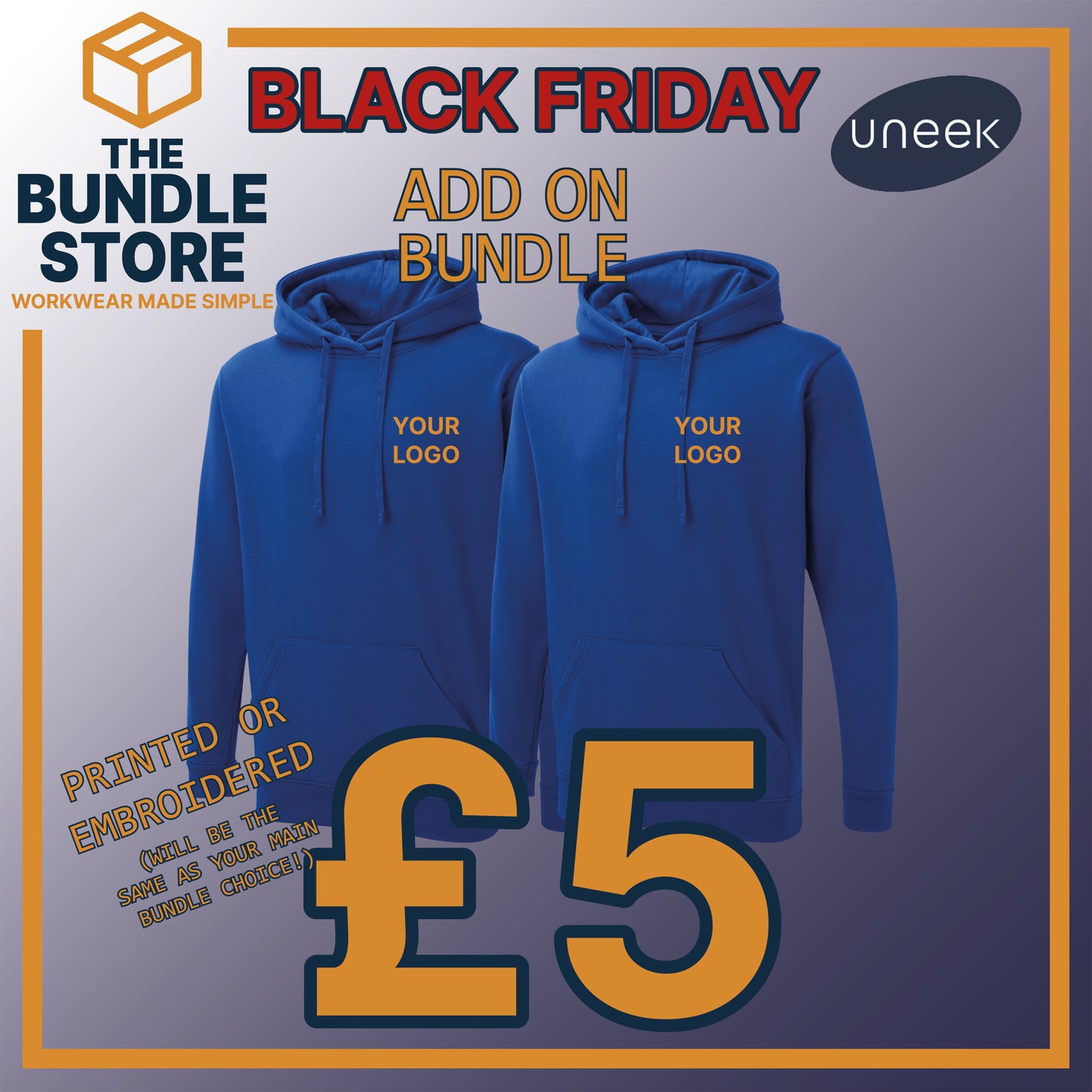 BF Add On - 2 x UX4 Hoodies for £5!