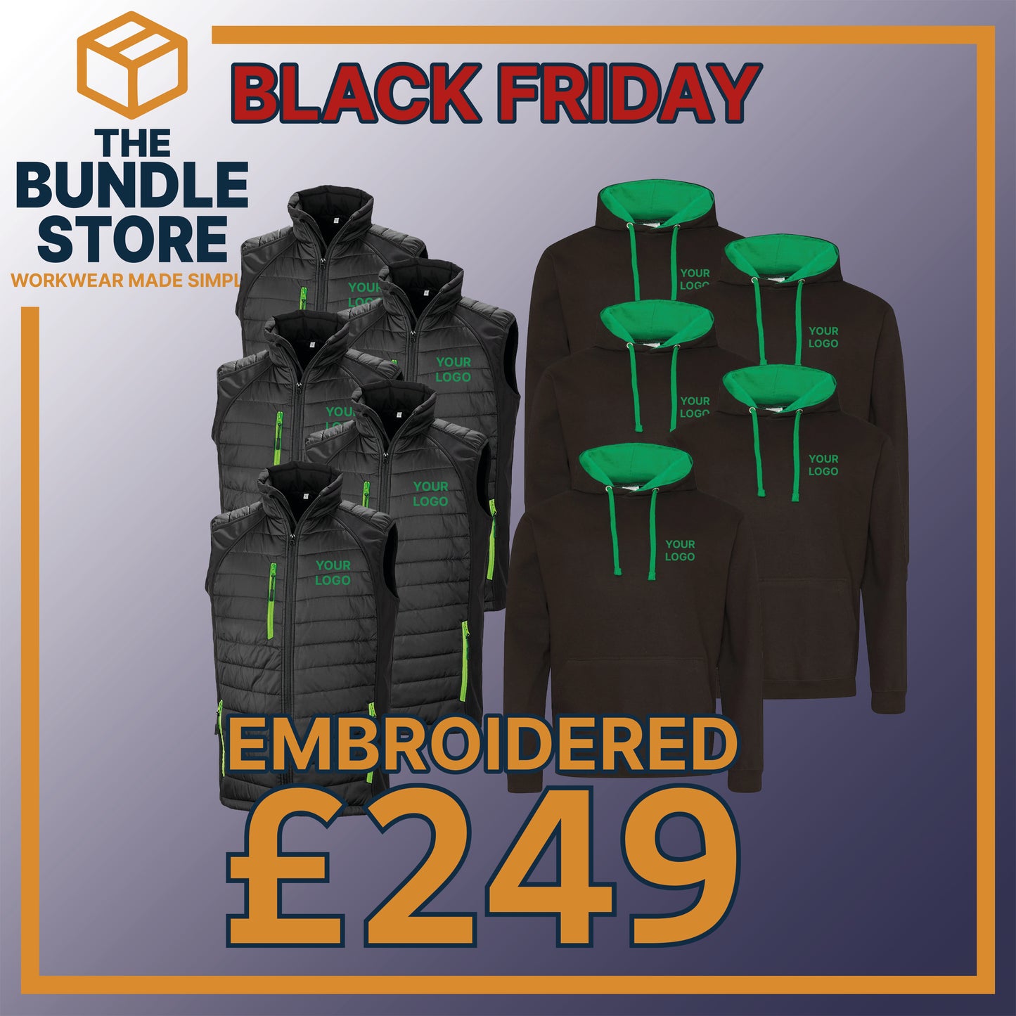 BF Deal - Black Friday Bundle – Contrast Hoodie & Bodywarmer - £249.99