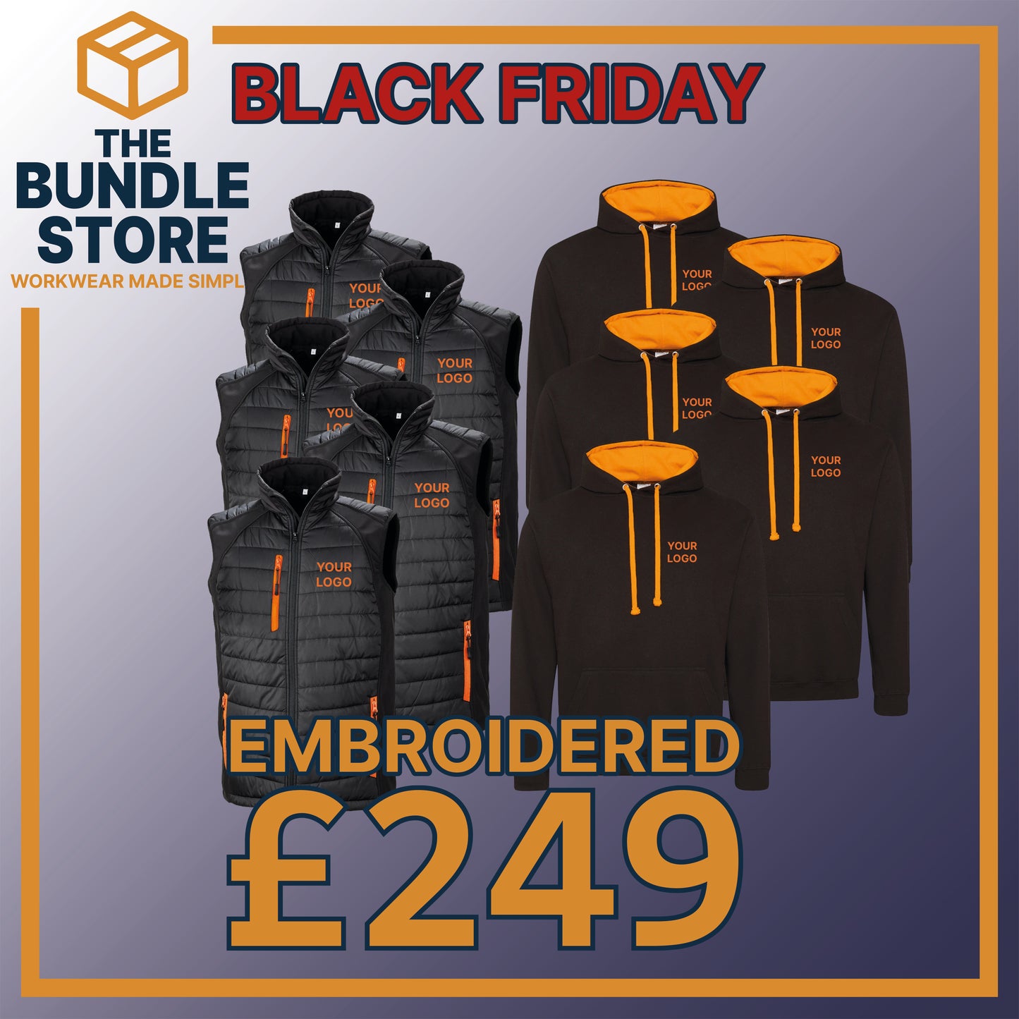 BF Deal - Black Friday Bundle – Contrast Hoodie & Bodywarmer - £249.99