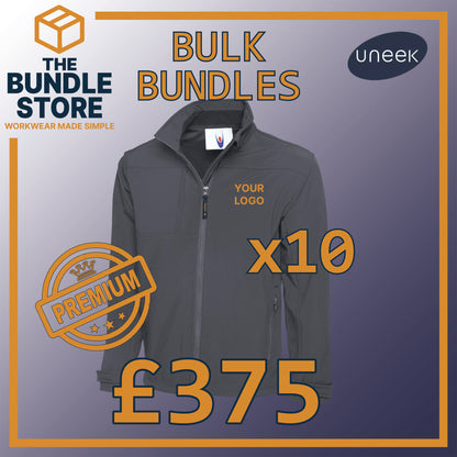 Bulk Deal - 10 Uneek Premium Softshells UC611