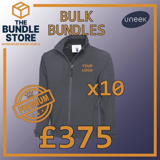 Bulk Deal - 10 Uneek Premium Softshells UC611