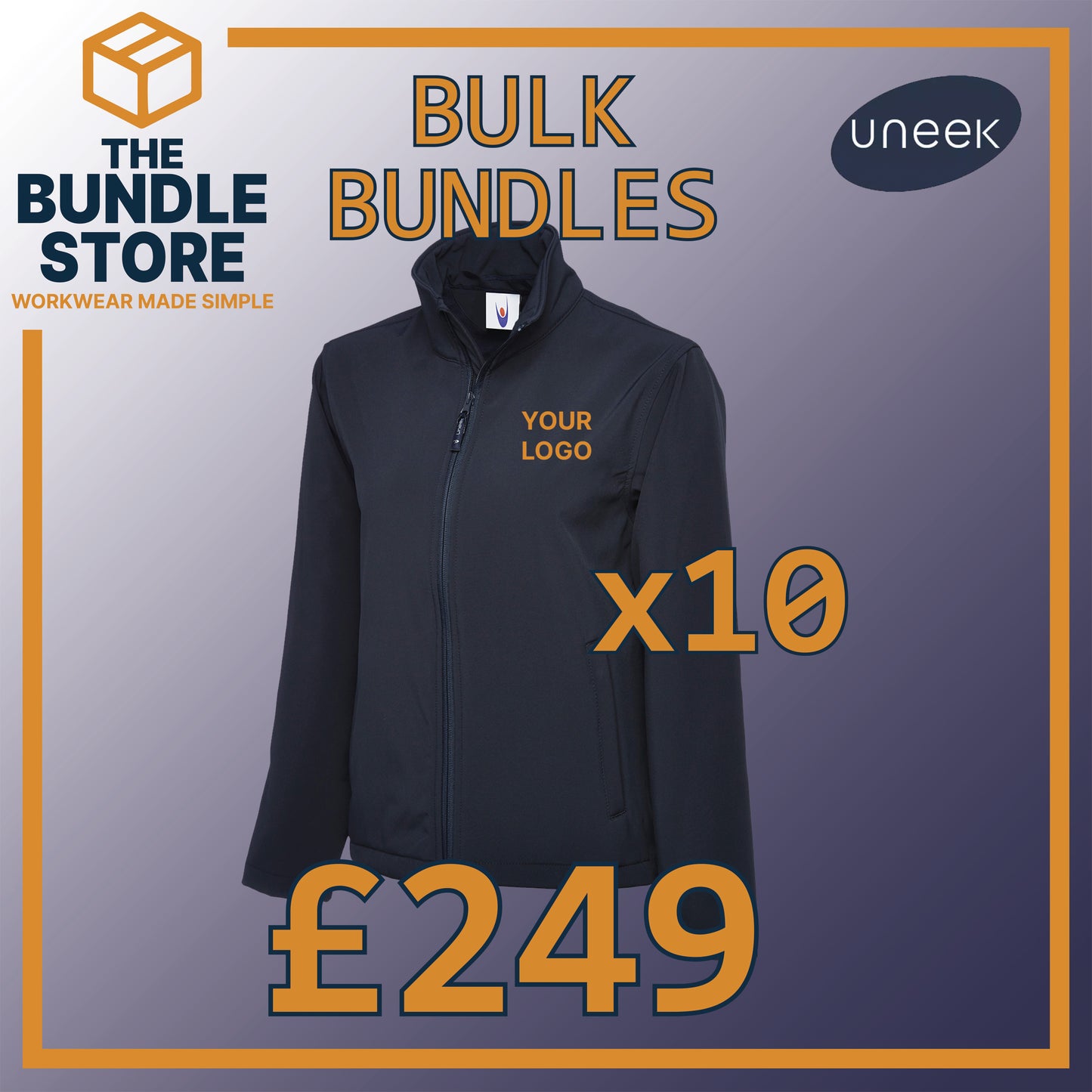 Bulk Deal - 10 Uneek Classic Softshells UC612